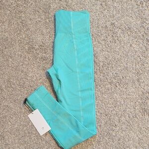 Teal High-Waisted Leggings